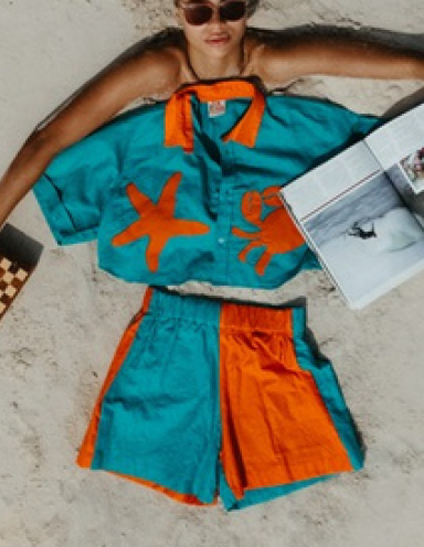 Yakaa Fupi 2 Piece Set M/L Teal